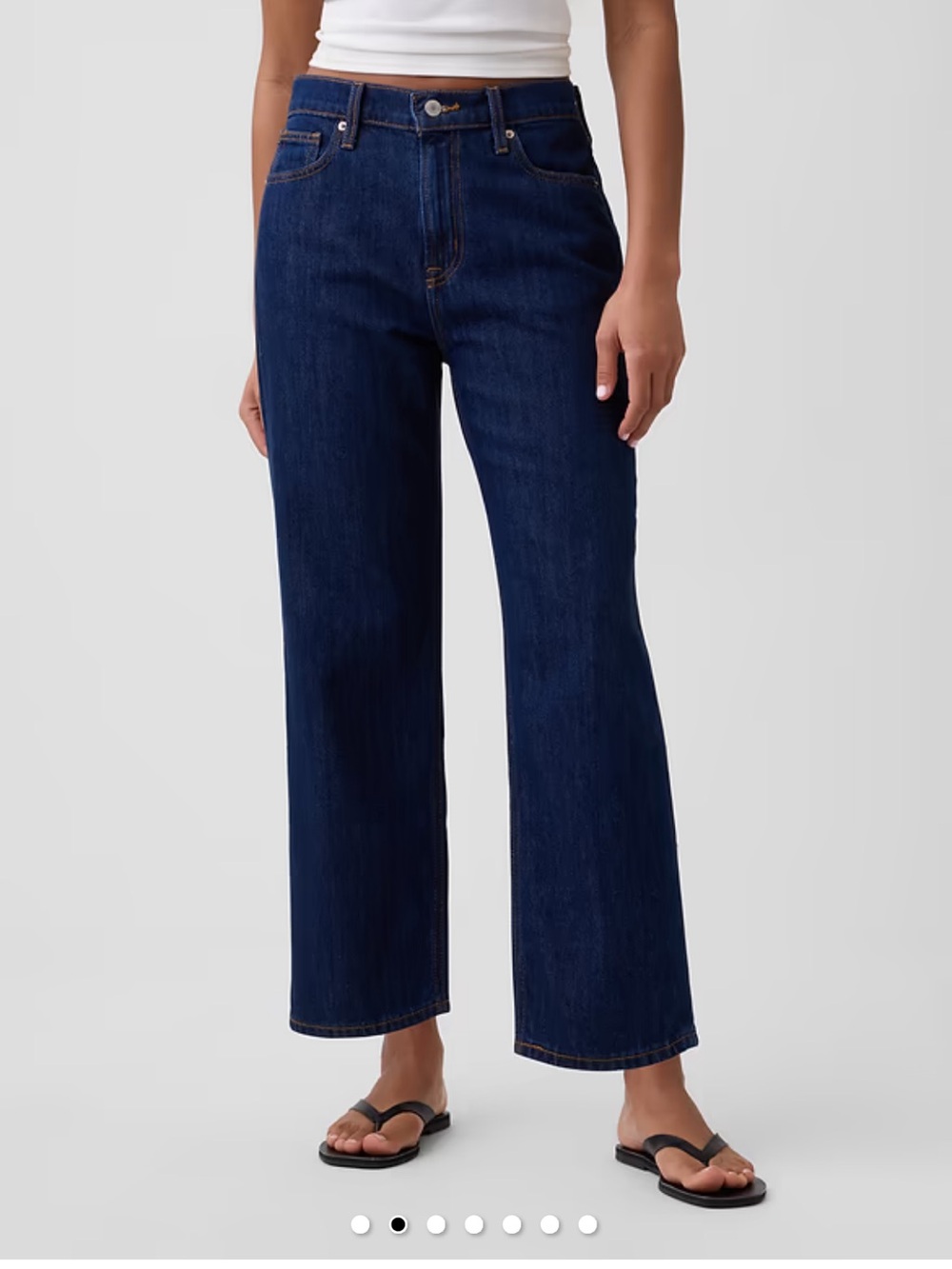 GAP SuperSoft Relaxed Straight Crop Jeans